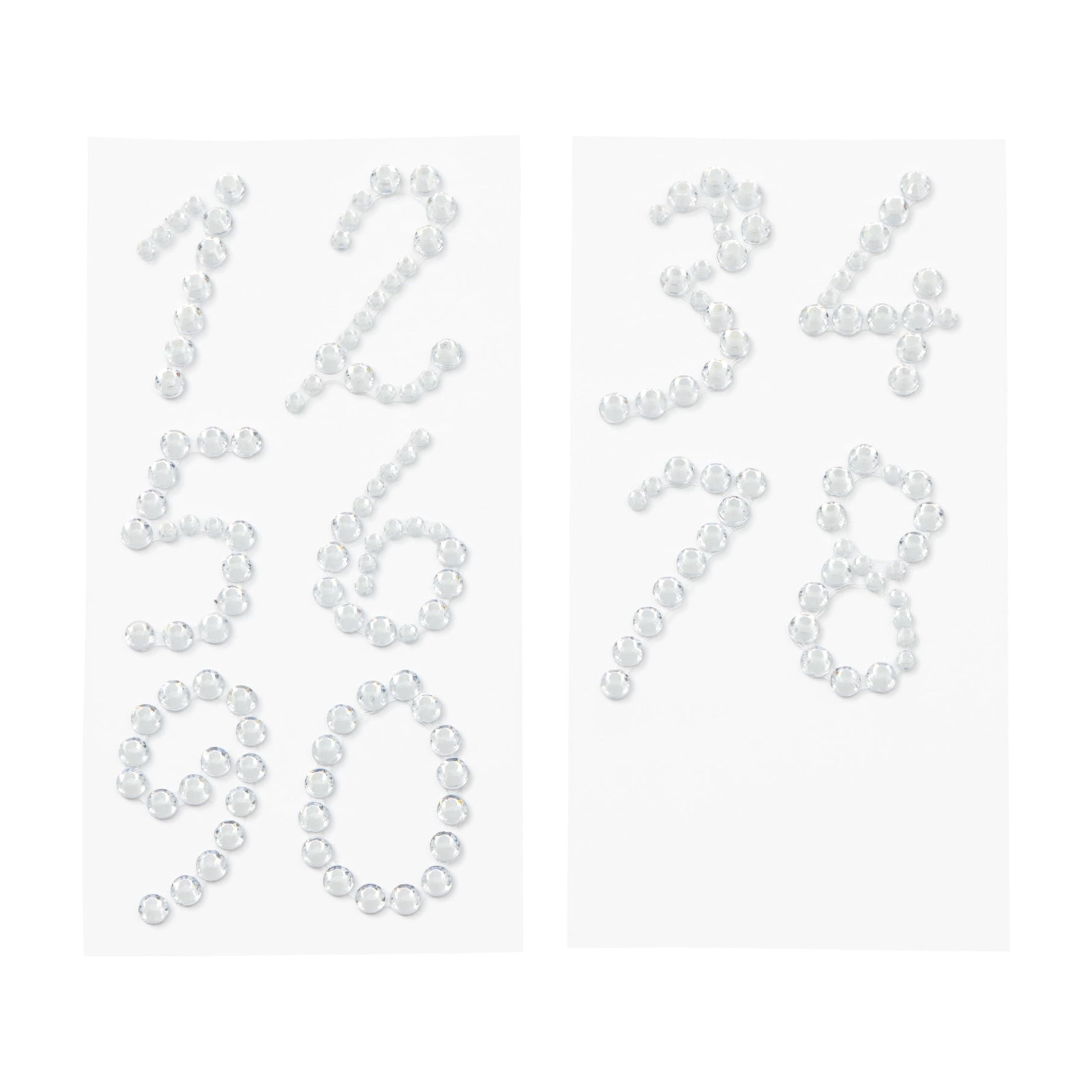 Hello Hobby Accessories Adhesive Gem Numbers, 20 piece