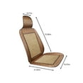 thumbnail image 3 of Natural Summer Bamboo Wood Beaded Seat Cover Massaging Cooling Cushion for Car Truck. Keeps The Back from Getting Sweaty While Driving. Makes Driving More Bearable and Less Painful On Long Trips, 3 of 7