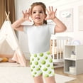 thumbnail image 7 of joogoo Watercolor Tennis Balls Girls Lined Shorts Bike Dance Bottoms 6T, 7 of 7