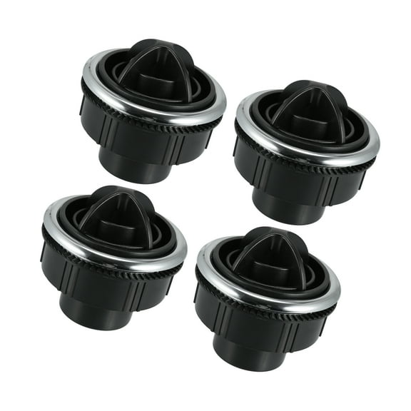 Unique Bargains 4Pcs AC Air Outlet Vent Louvered Electroplate Knob for Boat 87mm 75mm 46mm