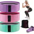thumbnail image 4 of Fabric Resistance Hip Booty Bands Glute Thigh Elastic Workout Bands Squat Circle Stretch Fitness Strips Loops Yoga Gym Equipment, 4 of 9