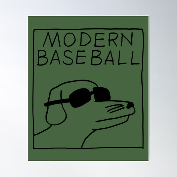 Modern Baseball Poster Wall Art, Modern Wall Decor For Living Room Bedroom, 8x12 UNFRAMED