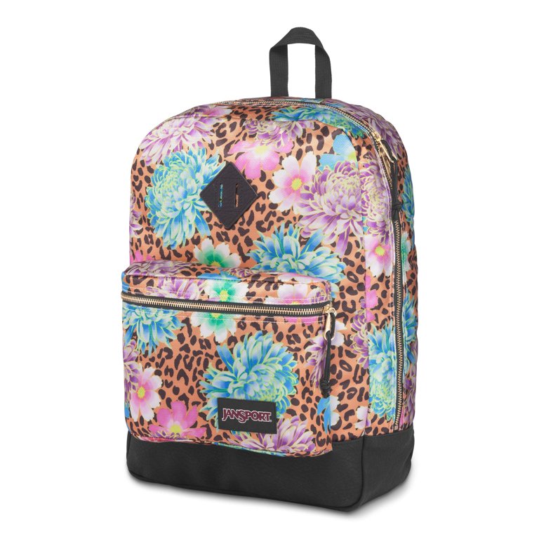 JanSport Super FX Backpack, School Bag, Cheetah Begonia
