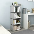 thumbnail image 3 of 4 Tier Bookcase Bookshelf Storage Wall Freestanding Shelf For Books Toys Clothes Displays, 3 of 10