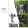 thumbnail image 4 of Waterfall Curtains, Spring Nature Theme Landscape Pattern in Forest, Blackout Thermal Curtains for Bedroom Living Room, 2 Panel Set, 84X84 Inch, 4 of 5