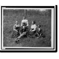 thumbnail image 2 of Historic Framed Print, [African American family posed for portrait seated on lawn], 17-7/8" x 21-7/8", 2 of 9