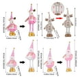 thumbnail image 5 of Dserfhy Christmas Gnome Plush Doll Retractable Legs Santa Claus Snowman Elk Ornament Adjustable Standing Figurine Decoration, 5 of 8