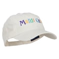 thumbnail image 5 of Mardi Gras Letters Embroidered Cotton Cap - Putty OSFM, 5 of 5