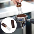 thumbnail image 3 of serony Coffee Tamper Distributor Coffee Distributor Leveler Wood for Hotel Home 8 pins ordinary, 3 of 9