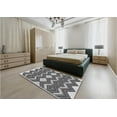 thumbnail image 4 of Ahgly Company Indoor Square Patterned Gray Cloud Gray Area Rugs, 4' Square, 4 of 6