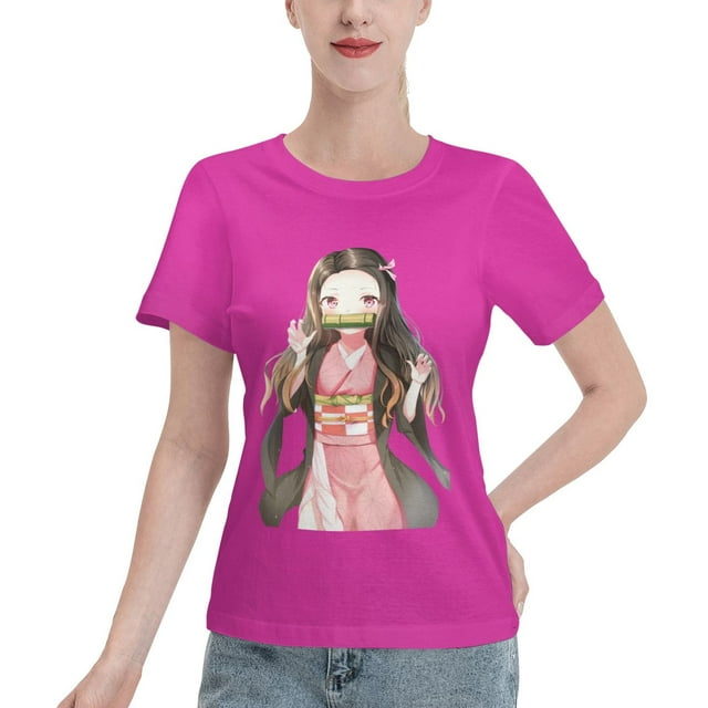 Women's Basic Short Sleeve T-Shirt Demon Slayer Blade Nidouzi
