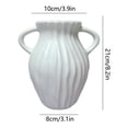 thumbnail image 3 of Beautynvta White Plastic Vase, 8.2'' Kettle Shaped Decorative Flower Vase for Pampas Grass, Home, Bedroom, Living Room, Dining Table, Farmhouse, Office Decor, 3 of 6