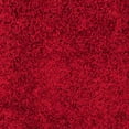 thumbnail image 5 of SAFAVIEH Clyde Solid Plush Polyester Shag Area Rug, Red, 7' x 7' Round, 5 of 5