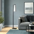 thumbnail image 2 of Henn&Hart 11" Blackened Bronze Metal/Fabric Floor Lamp, 2 of 8
