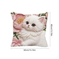 thumbnail image 3 of Uuiauoio Kitten Pillow Covers 15.75x15.75 Inch Cute Cat Throw Pillow Cases Lovely Animals Lover Cushion Cover for Sofa Couch Home Decor, 3 of 6