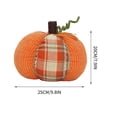 thumbnail image 3 of Fiudx Decoración de Calabaza de Tela, Exquisito Diseño de Punto, Material de Cuerda de Mercería Duradero, Perfecto para Mesa, Chimenea, Decoración de Estantes, Fiesta de Acción de Gracias, Tamaño de, 3 of 7