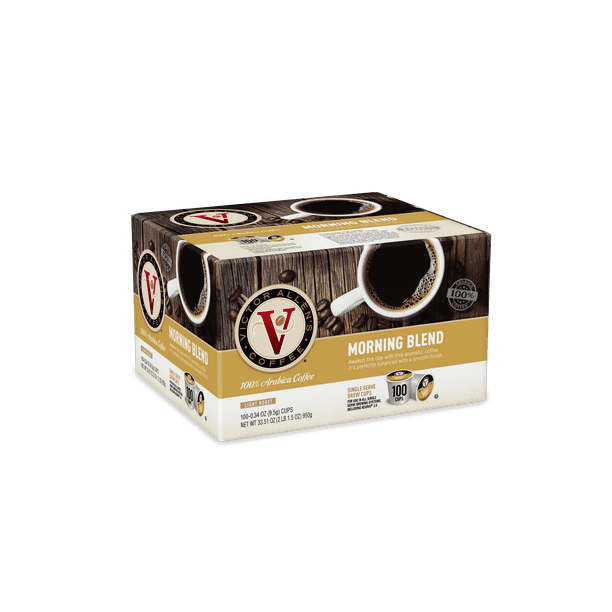 Victor Allen's Coffee Morning Blend, Light Roast, Single Serve Coffee Pods for Keurig KCup