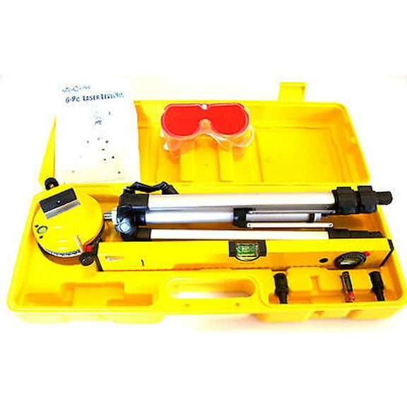 6pc MICRO-LINE PRECISION LASER LEVEL KIT WITH TRIPOD MADE BY MICHIGAN INDUSTRIAL
