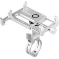 thumbnail image 1 of Bicycle & Motorcycle Phone Mount - Aluminum Bike Phone Holder with 360°Rotation Adjustable Handlebar Phone Holder Compatible with iPhone XS XR 8 Plus,Compatible with Samsung S9/S8 (Silver), 1 of 5