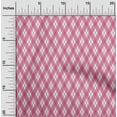 thumbnail image 1 of oneOone Cotton Cambric White Fabric Argyle Check Sewing Fabric By The Yard Printed Diy Clothing Sewing Supplies 56 Inches Wide, 1 of 4
