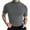 A-Grey, variant on Tiweut Men Tshirts Summer Solid Color Turtleneck Short Sleeve Slim Pullover Blouse