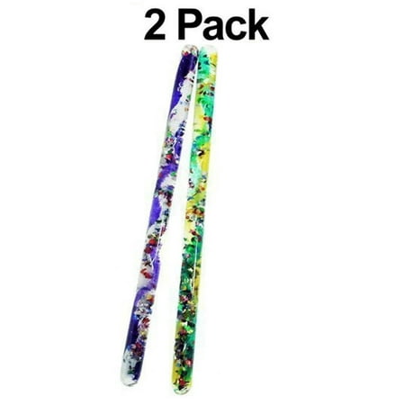Toysmith Jumbo Spiral Glitter Wand (Assorted Colors) (2-Pack)