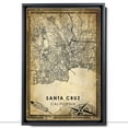 thumbnail image 2 of Santa Cruz Vintage Map Prints Canvas, California Map Art Canvas, Canvas, Santa Cruz Map City style vintage Canvas , Canvas Wall Art, Street Map Artwork Canvas, 2 of 6