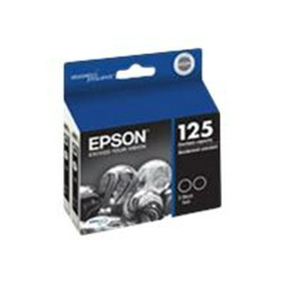 Epson 125 - Lot de 2 - Noir - original - Cartouche d'Encre - pour Stylet NX125, NX127, NX130, NX230, NX420, NX530, NX625; Effectif 320, 323, 325, 520