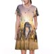 thumbnail image 1 of Disketp Vintage Wildlife Protection para Vestido de Manga Corta para Mujeres, Vestidos de Verano para Mujeres, Casual y Holgado para la Playa, 1 of 6