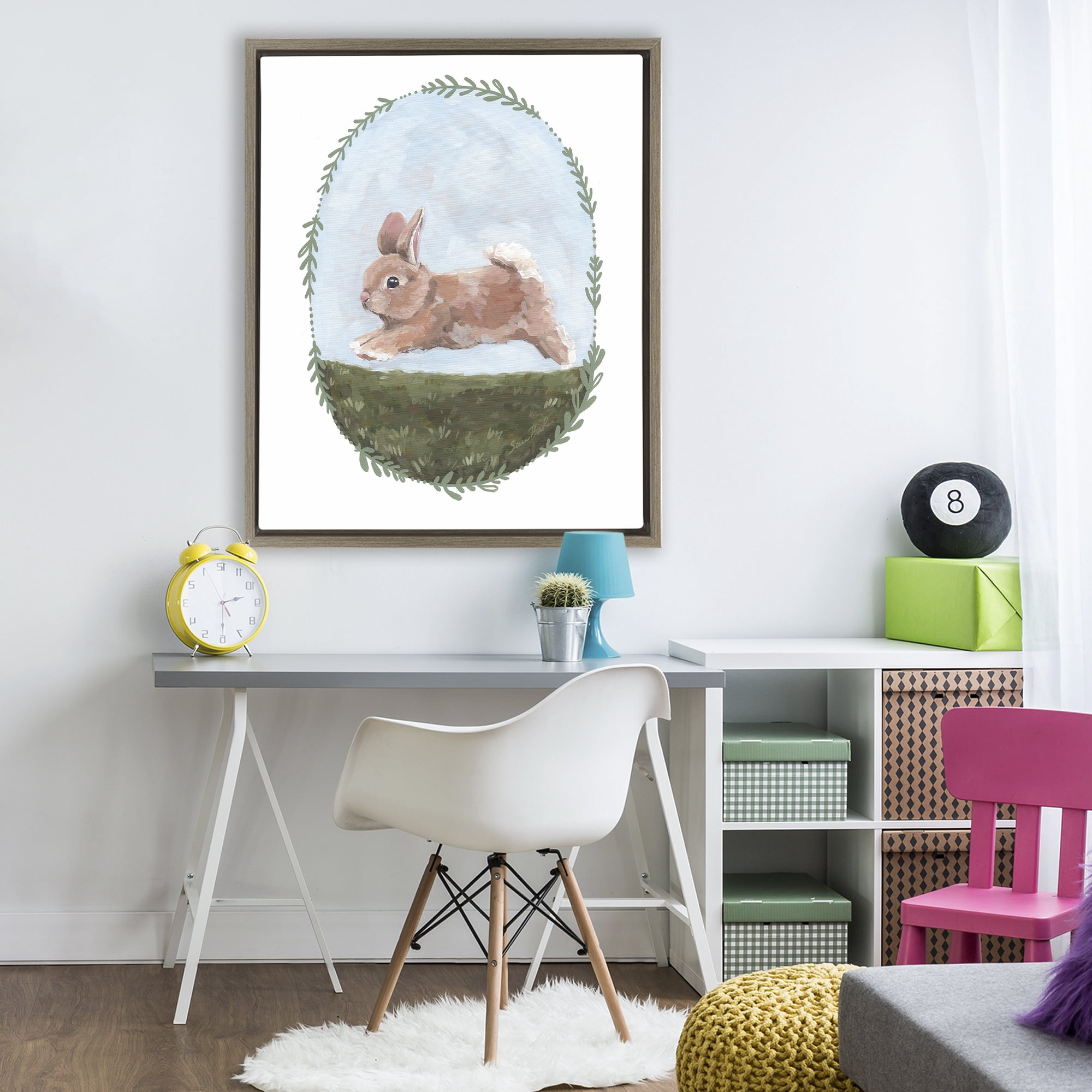 Stupell Industries The Goodness of Spring Brown Framed Floater Canvas Wall Art, design by Sara Baker
