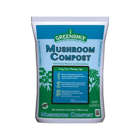 Greensmix Organic Mushroom Soil Compost 1 cu ft