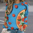 thumbnail image 2 of Fun Pizza Mom Sweatshirt For Women Long Sleeve Pullover, 2 of 7
