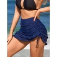 thumbnail image 5 of Charmo Womens Ruffled Hem Swim Skirts High Waisted Tankini Bottoms Drawstring Bikini Bottoms, 5 of 7