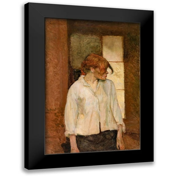 Toulouse-Lautrec, Henri de 11x14 Black Modern Framed Museum Art Print Titled - A Montrouge Rosa La Rouge