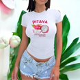 thumbnail image 3 of Playera Blusa De Pitaya Sweet Summer Time – Explosión de Color y Sabor Tropical Color Blanco Talla Grande Marca Emil SaEs, 3 of 4
