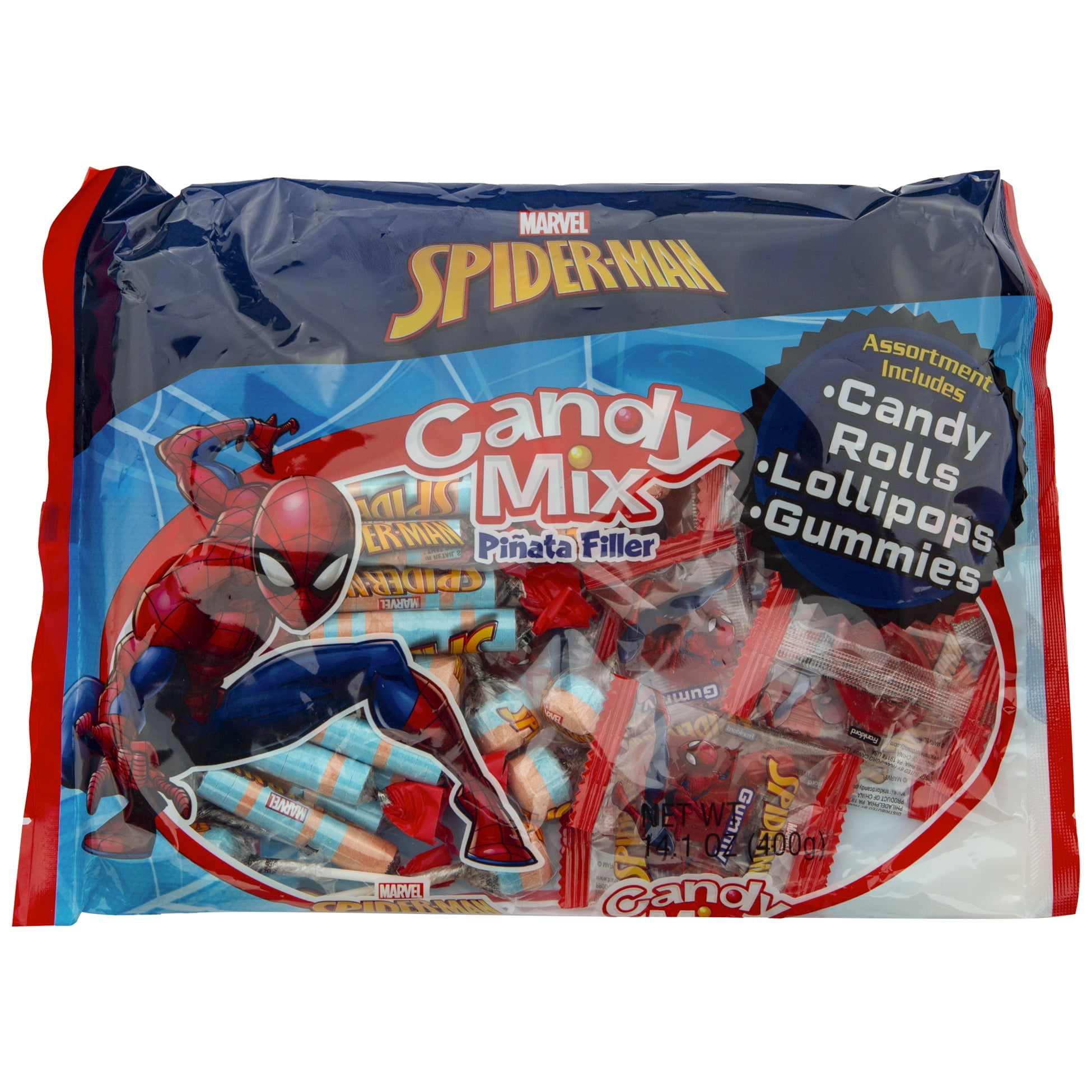 Frankford's Marvel Spiderman Candy Mix Pinata Filler 14.1oz - Walmart ...