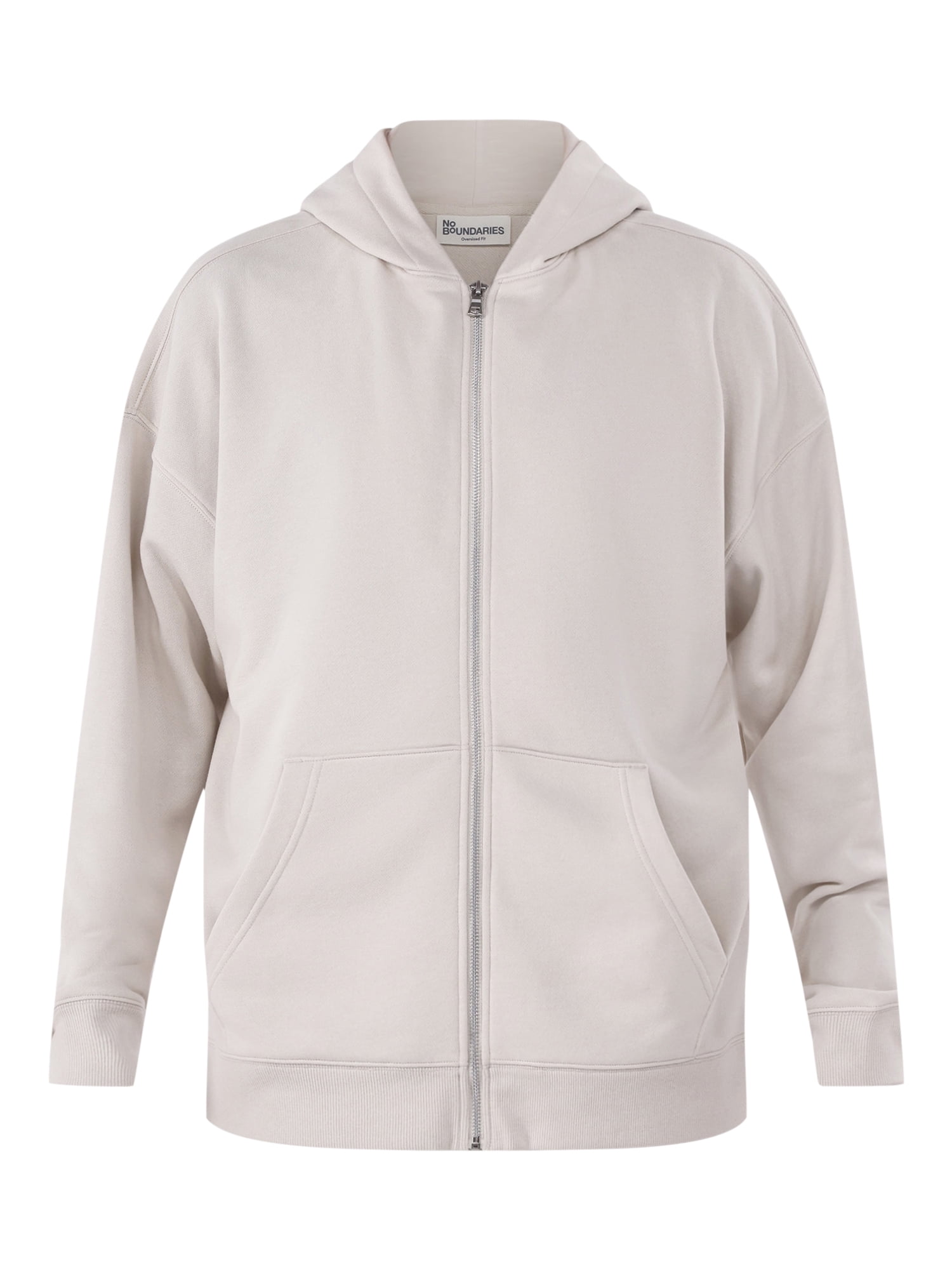 No Boundaries All Gender Zip Front Hoodie, Men's Sizes XS