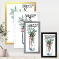 thumbnail image 4 of Designart 'Merry Christmas Bouquet In Transparant Jar' Traditional Framed Art Print, 4 of 4
