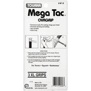Tourna Mega Tac Extra Tacky Overgrip, 3-Pack