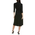 thumbnail image 2 of Anne Klein womens  Wrap Midi Dress, 6, Black, 2 of 3