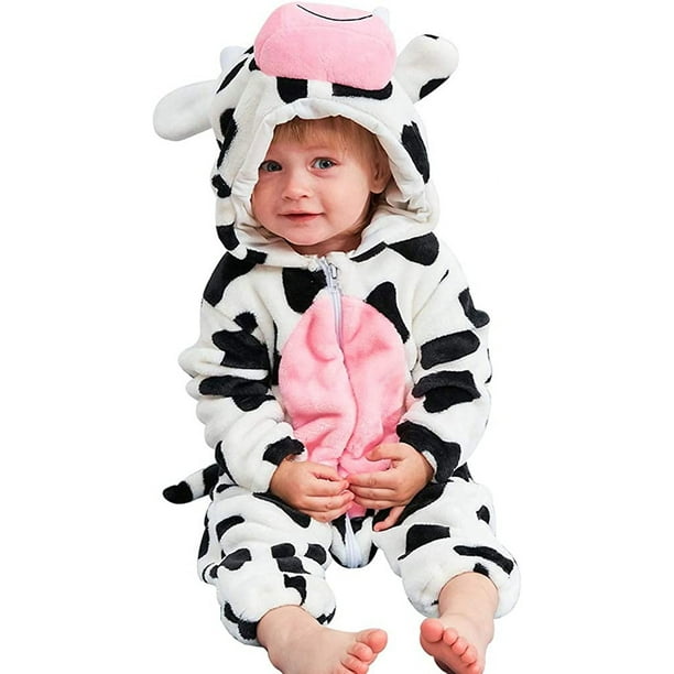 Mamelucos de bebe Pijamas Mamelucos de primavera de franela Pijamas Traje Ropa Animal de dibujos animados Mono para ninas y ninos Adepaton LRWJ145 2 Walmart en linea