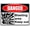 Warning Sign 1, variant on Danger Hazard Area No Unauthorized Personnel Sign, 8"x12" Aluminum Tin Sign, Restricted Zone Decor for Home Coffee Bar
