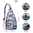 thumbnail image 3 of Yellow Bloom Sling Backpack - Vibrant Daisy Flower Pattern Crossbody Bag, Fashion Forward, 3 of 4