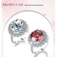 thumbnail image 3 of 5ct Moissanite Diamond Engagement Rings D Color VVS1 Rings for Women Sterling Silver Rings Anniversary Promise Gift Wedding Rings with Certificate, 3 of 8