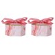 thumbnail image 2 of Juego de 25 piezas para bodas y fiestas: cajas de caramelos hexagonales con embalaje para galletas de chocolate y lazo rosa, 2 of 8