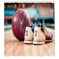 thumbnail image 3 of Ambesonne Bowling Party Shower Curtain, Shoes Purple Ball, 69"Wx70"L, Multicolor, 3 of 3