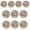 Khaki1, variant on Ciwanning 10Pcs Round Metal Button with Hole Heart Button Sewing Button for Art Craft Coat Sewing Knitting Clothing Accessories