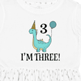 thumbnail image 4 of Inktastic 3rd Birthday 3 Year Old Dinosaur Party Girls Toddler Dress, 4 of 5