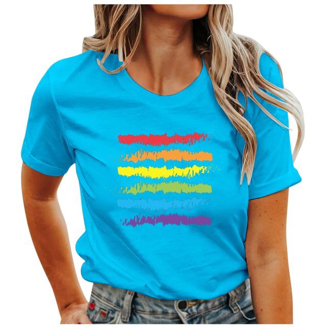 TINZ T-Shirt à Col Rond Imprimé Lettre Manches Courtes Col Rond T-Shirts pour Femmes Pack Ample Décontracté T-Shirt Cheer Manches Longues Pack T-Shirt Spandex T-Shirts pour Femmes