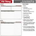 thumbnail image 3 of Pill Thing 7-Day Weekly Pill Box Organizer Case, Secure Small Travel Container with Medication Schedule, 3 of 8